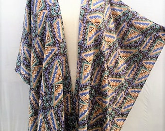 Gift Women wiomens Ponchos poncho, Kimono Cardigan, Plus size clothing, Gift woman women, Handmade gifts items, aztec tribal print, PiYOYO