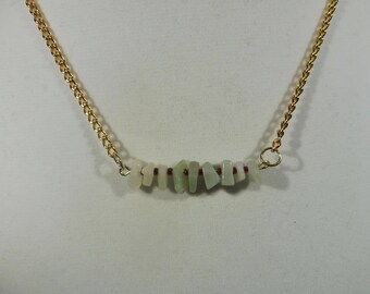 Amazonite Bar Necklace | Amazonite Necklace | Gemstone Necklace