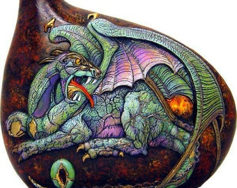 Unpainted, Ready to Paint, Ceramic bisque, Dragon Decanter