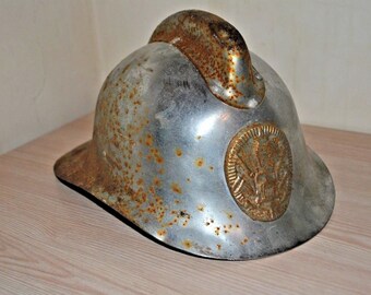 Vintage Soviet helmet firefighter. USSR. Original