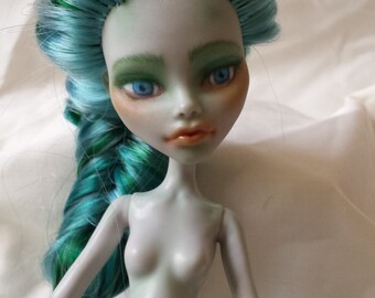 Repainted and Rerooted Custom Monster High Doll OOAK - Repaint, Reroot, Upcycled, Fantasy, Art Doll For Collectors/Display