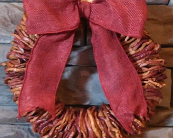 Dried Apple Wreath Primitive Country Farmhouse decor