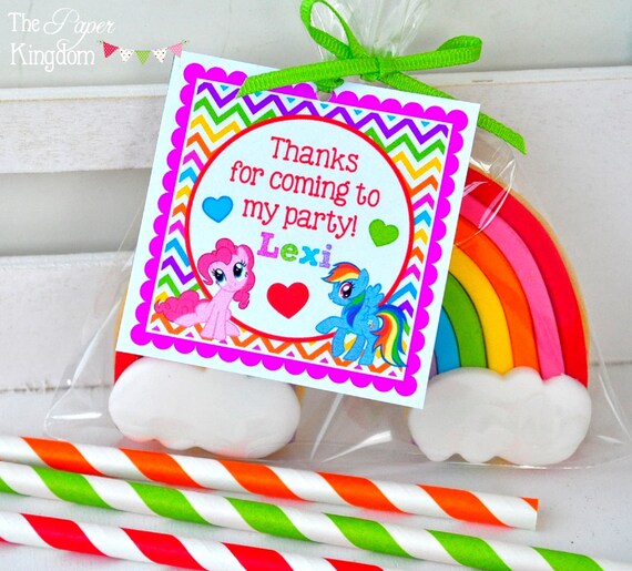 My Little Pony Gift Tags Rainbow Hang Tags My Little Pony