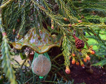 Ceramic Fat Ball Wild Bird Feeder