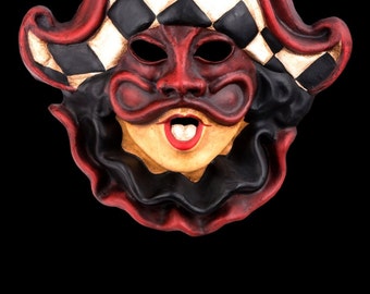 Venetian Mask | Black & White Harlequin
