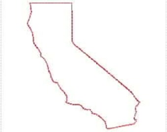 California CA Outline And Heart US United States Embroidery Machine Design 4x4 5x7 Bernina Brother Pfaff Husqvarna Elna More California CA Outline And Heart US United States Embroidery Machine Design 4x4 5x7 Bernina Brother Pfaff Husqvarna Elna More