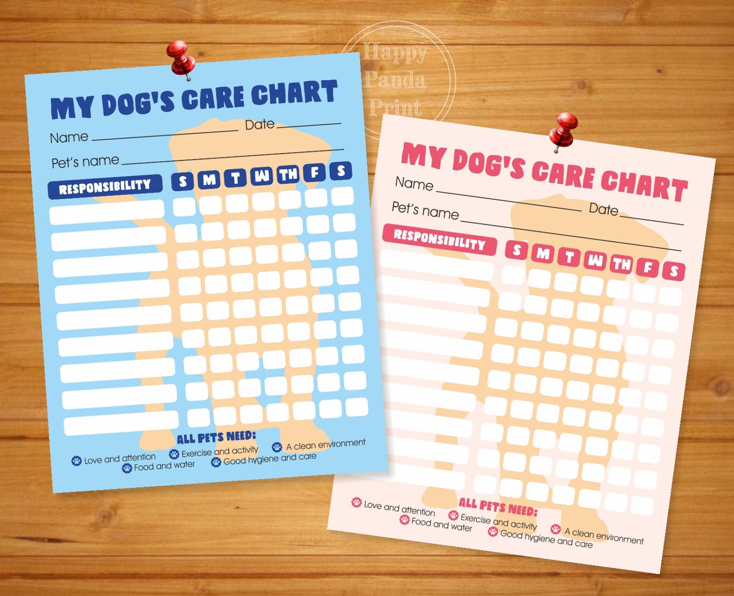 PET Responsibility Chart Dog Responsibility Chart Dog Care