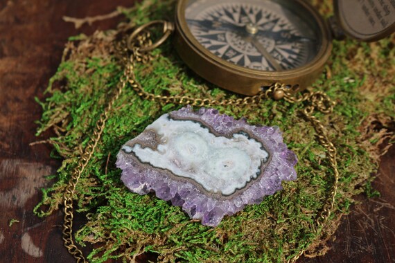 Amethyst Stalactite, Medium Stalactite Slice, Crystal Flower, Amethyst Slice, Raw Amethyst, Druzy Stalactite, Spirt Quartz, DIY, Bohemian
