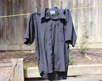 SILK short sleeve shirt black