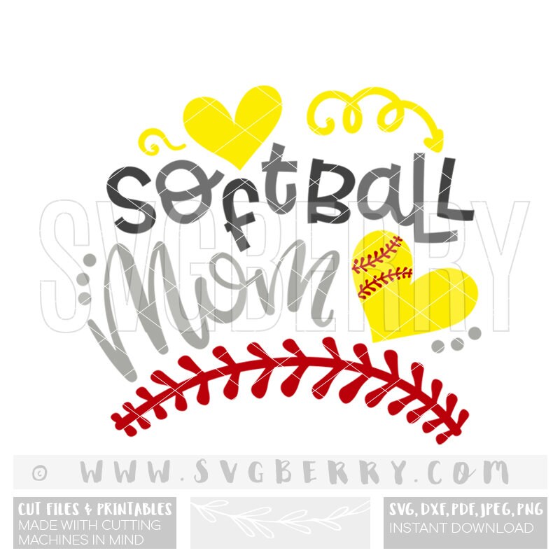 Softball Mom SVG / Softball Mom Shirts / Softball Mama Svg