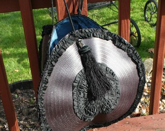 Victorian Mourning Purse Black