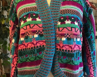 Awesome Vintage Cardigan Sweater - size S