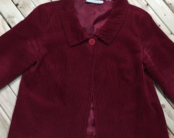 Liz Claiborne Wide Wale Corduroy Artist's Smock