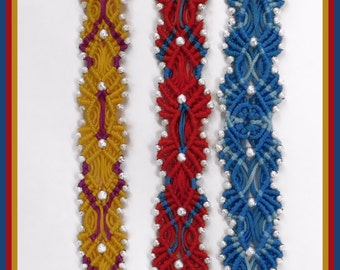 Micro Macrame Tutorial Spider Web bracelet. Easy to Follow Instructions