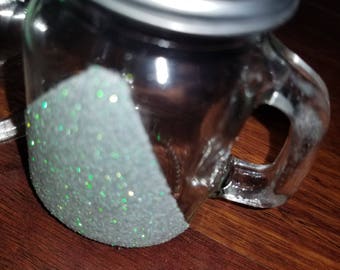 Hand painted mason jar shot glass