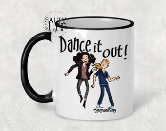 Greys anatomy mug - Dance it out mug, You are my person mug, greys anatomy gifts, Grey's Anatomy quote mug