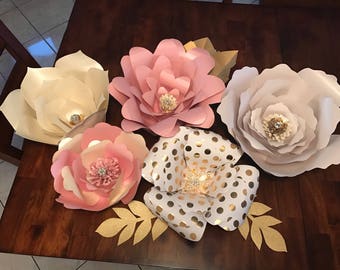 Paper flowers/wall decor/ backdrops