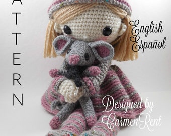 Sherily and her Mouse - Amigurumi Doll Crochet Pattern
