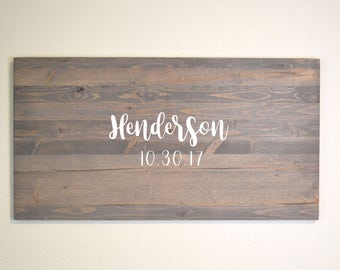 Rustic Wedding Guestbook Alternative, Rustic wedding, Guest Book Alternative, Wedding Guest Book, Personalized Guestbook, Custom Guestbook