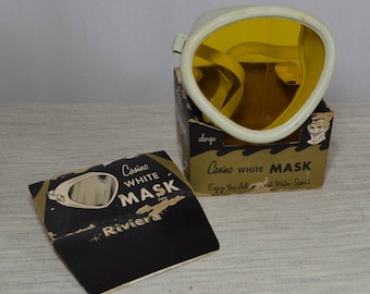 Vintage Riviera Casino Dive Mask in White with Box