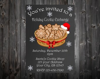 Christmas Cookie Exchange Party Invitaiton