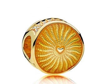New Authentic Pandora Charm Bead Shine RAYS OF SUNSHINE 767128EN158