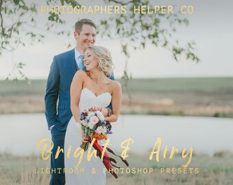 Bright And Airy Lightroom Presets for Wedding And Portrait Lightroom Presets & Photoshop Filters for Photographers