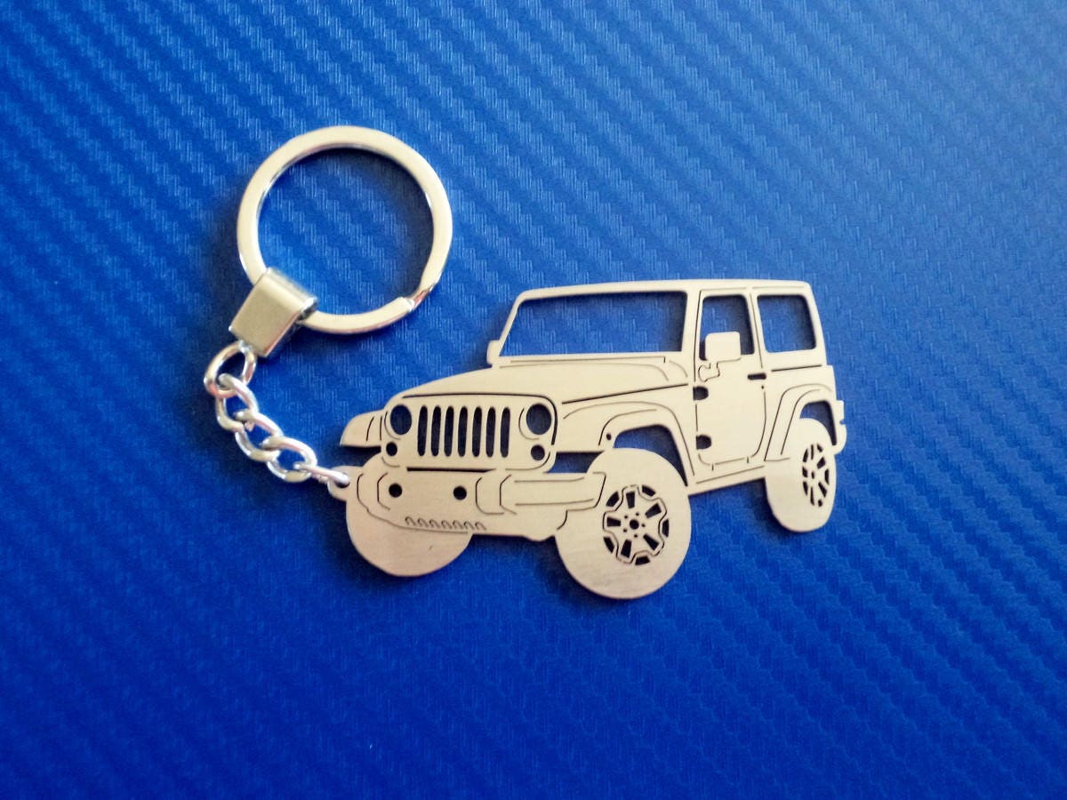 WRANGLER Jeep Key chain Personalized Keychain Car Keychain