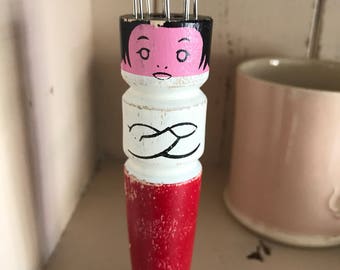Vintage wooden knitting dolly