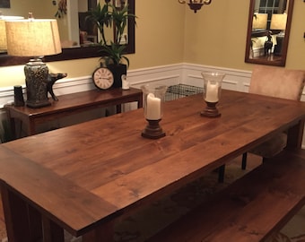 Custom Early American Farm Table Up to 9' Length!!!