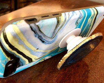 Agate Pop Cell Phone Grip Socket