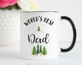 World's Best Dad Mug, Dad Mug, Worlds Best Dad, Father's Day Gift, Gifts For Dad, Daddy Mug, Father Mug, Best Dad Mug, Dad Forest Mug,