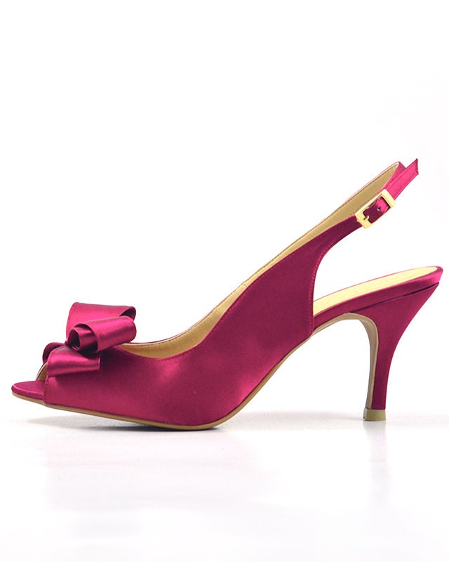 fuschia slingbacks