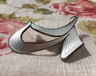 Lovely norwegian enamel and silver brooche-Ivar T.Holth