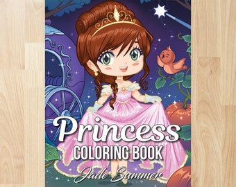 Princess Coloring Book by Jade Summer (Coloring Books, Coloring Pages, Adult Coloring Books, Adult Coloring Page, Coloring Books for Adults)