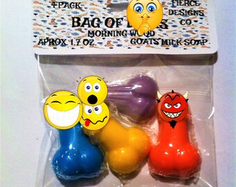 Bag of D*cks / Mini Penis Soaps / Bag of Penis Soaps / Bachelorette Party Favor / Gag Gift / Adult Party Favors
