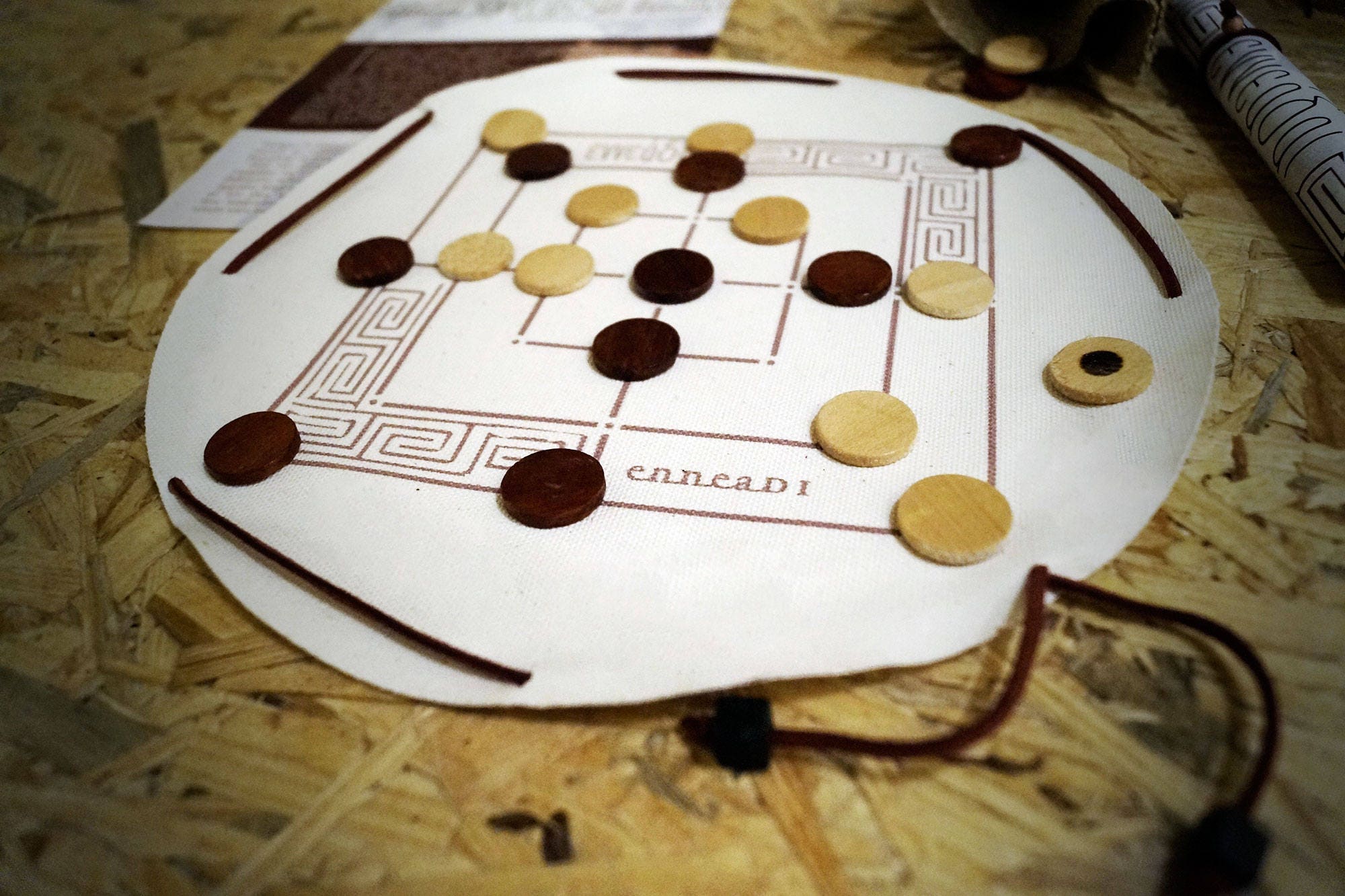 Enneadi Ancient Greek Game Top Quality HandCrafted Board