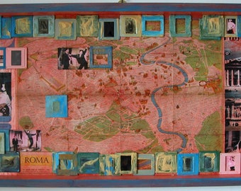Sangam: Roma (mixed media, 32"x16")