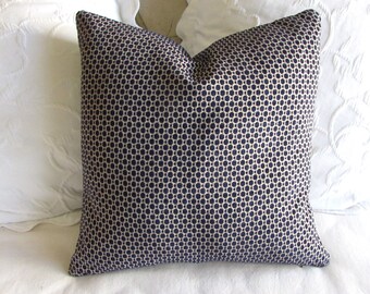 Chenille decorative Pillow Cover 18x18 20x20 22x22 24x24 26x26 navy