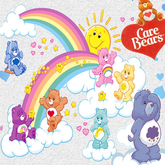 166 Heart Care Bears Clip Art INSTANT DOWNLOAD FOR cards