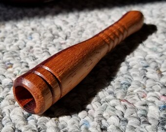 Wooden smoking chillum Mahogany and purpleheart pipe for smokers,