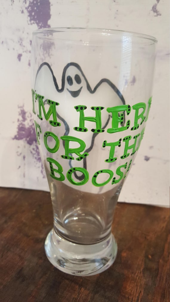 Halloween pub glass
