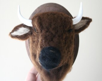 Faux Taxidermy Bison (Bison bison)