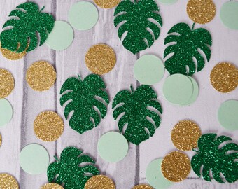 Tropical Party, Confetti, Moana Party, Glitter Confetti. Aloha Party Decorations, Tropical Birthday, Hawaiian Confetti, Moana Party Confetti