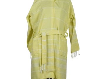 Cotton Peshtemal Hooded Robe