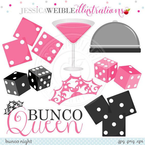 Download Bunco Night Cute Digital Clipart Commercial Use Ok Dice