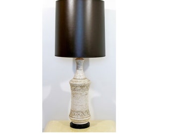 Mid Century Modern Bistossi Ceramic Table Lamp Italian