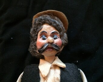 Vintage Hand Made Doll, in Traditional Costume of Zante, Greece - 1970