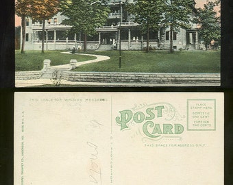 Trumpet House Anderson, Indiana Postcard