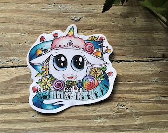 Rick and Morty sticker, Tinkles sticker, Ghost in a jar sticker. FREE SHIPPING